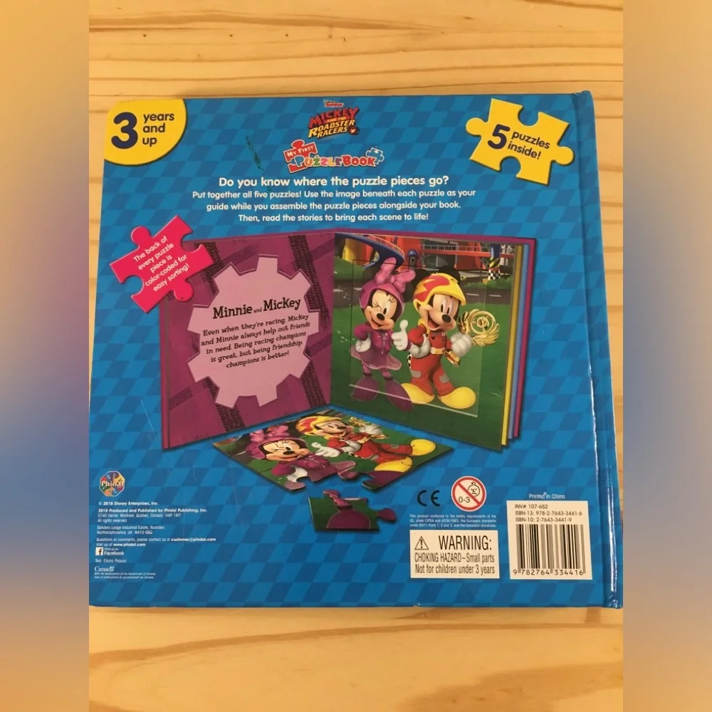 Disney Junior Mickey Roadster Races My First Puzzle Book (5 Puzzles Inside)